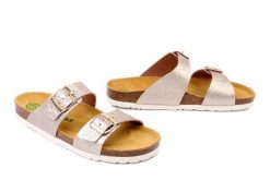 DR. BRINKMANN 700866-82 gold, klapki damskie. Żółte klapki damskie Dr. Brinkmann, bez wzorów, bez obcasa, bez zapięcia. Za 154.90 zł.