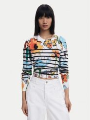 Desigual Sweter 25SWJF21 Kolorowy Regular Fit. Swetry nierozpinane damskie Desigual, xl, bez wzorów, z syntetyku, bez kołnierzyka, bez ramiączek. Za 229.99 zł.
