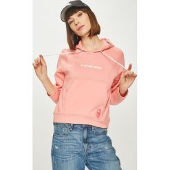 G-Star Raw - Bluza. Białe bluzy damskie G-Star Raw, l, bez wzorów, z bawełny, retro, bez ramiączek, z kapturem. W wyprzedaży za 139.90 zł.