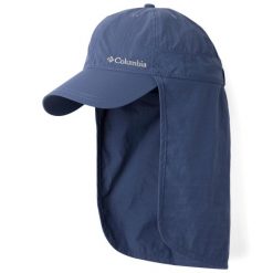 Czapka z daszkiem dla dorosłych Schooner Bank II Cap. Niebieskie czapki damskie Columbia, bez wzorów, z nylonu, sportowe. Za 119.99 zł.