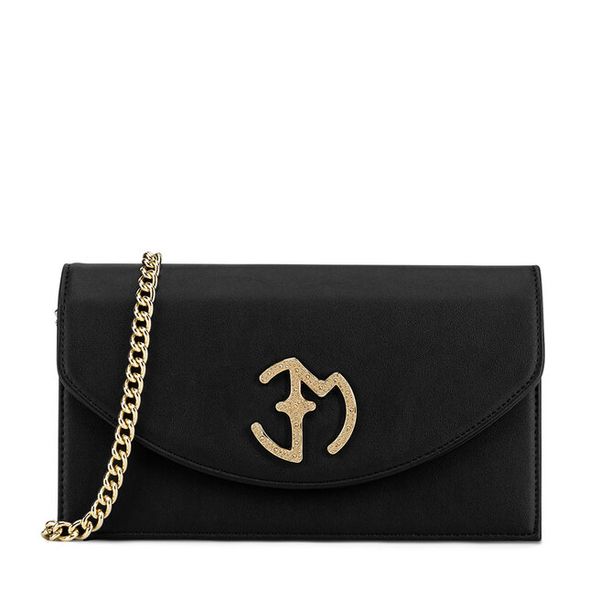 Torebka Eva Minge. Czarne listonoszki damskie Eva Minge, bez wzorów, bez dodatków. Za 299.99 zł.