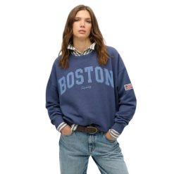 Bluza damska Superdry Athletic Essentials. Szare bluzy damskie Superdry, na wiosnę, m, bez wzorów, prążkowane, eleganckie, bez ramiączek, bez kaptura. Za 283.20 zł.