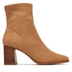 Botki Aldo. Brązowe botki damskie Aldo, bez wzorów, bez obcasa, na słupku, bez zapięcia. Za 559.99 zł.
