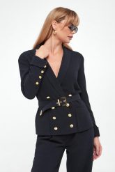 Marynarka damska EMPORIO ARMANI. Marynarki i żakiety damskie Emporio Armani, bez wzorów, bez kołnierzyka, bez ramiączek. W wyprzedaży za 1,966.30 zł.