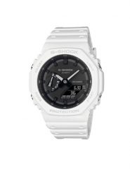 G-Shock Zegarek GA-2100-7AER Biały. Białe, cyfrowe zegarki męskie G-Shock, bez wzorów. Za 399.99 zł.