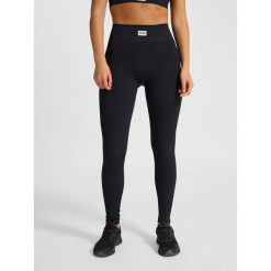 Damskie legginsy Hummel Pulse. Czarne legginsy damskie Hummel, bez wzorów. Za 175.00 zł.