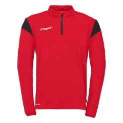 Bluza treningowa z zamkiem błyskawicznym 1/4 Uhlsport Squad 27. Czarne bluzy męskie Uhlsport, bez wzorów, sportowe, bez ramiączek, bez kaptura. Za 194.00 zł.