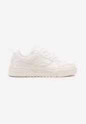 Białe Płaskie Sznurowane Buty Sportowe Sneakersy z Geometrycznym Wzorem Eliraya. Białe buty sportowe męskie Born2be, bez wzorów, z jeansu, bez zapięcia. Za 119.99 zł.