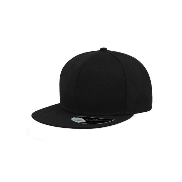 6panelowa Czapka Snap Back Flat Visor. Czarne czapki damskie ATLANTIS, bez wzorów. Za 52.99 zł.