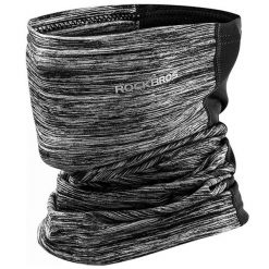Chusta sportowa wielofunkcyjna dla dorosłych Rockbros LF7759 ocieplana. Szare szaliki męskie ROCKBROS, bez wzorów. Za 49.90 zł.