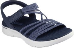 Skechers damskie sandały 141473 NVY 40. Sandały damskie Skechers, bez wzorów, bez obcasa, bez zapięcia. Za 274.99 zł.