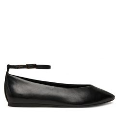 Baleriny Tamaris. Czarne balerinki damskie Tamaris, bez wzorów, bez obcasa, bez zapięcia. Za 199.99 zł.
