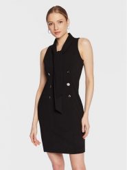 DKNY Sukienka koktajlowa DD3A1852 Czarny Slim Fit. Czarne sukienki damskie DKNY, bez wzorów, z syntetyku, wizytowe, bez kołnierzyka, bez ramiączek. W wyprzedaży za 599.99 zł.