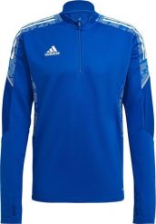 Adidas Bluza męska adidas Condivo 21 Training Top Primeblue niebieska GE5421. Niebieskie bluzy męskie Adidas, m, bez wzorów, bez ramiączek, bez kaptura. Za 179.49 zł.