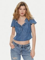 Levi's® Bluzka Mylene A7623-0003 Niebieski Slim Fit. Niebieskie bluzki damskie m, bez wzorów, z lyocellu, bez kołnierzyka, bez ramiączek. Za 269.99 zł.