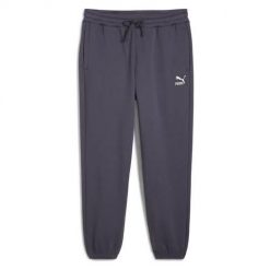 Spodnie sportowe męskie Puma small logo. Szare spodnie sportowe męskie Puma, m, bez wzorów, z bawełny, trekkingowe. Za 259.99 zł.