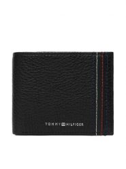 Tommy Hilfiger Portfel Th Central Mini Cc Wallet AM0AM14232 Czarny. Czarne portfele męskie Tommy Hilfiger, bez wzorów, ze skóry. Za 249.99 zł.