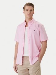 Tommy Hilfiger Koszula MW0MW42630 Różowy Regular Fit. Czerwone koszule męskie Tommy Hilfiger, m, bez wzorów, z bawełny, bez kołnierzyka, bez ramiączek. Za 289.99 zł.