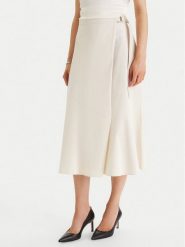 BOSS Spódnica trapezowa Vuleran 1 50557420 Écru Regular Fit. Spódnice damskie Boss, bez wzorów, z bawełny, trapezowe. Za 1,089.00 zł.