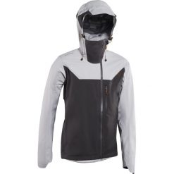 Kurtka przeciwdeszczowa rowerowa Rockrider MTB All Mountain. Brązowe kurtki męskie ROCKRIDER, l, bez wzorów, z materiału, bez kaptura, rowerowe. Za 409.99 zł.