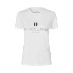 Koszulka damska Kingsland Classic. Białe koszulki sportowe damskie KINGSLAND, bez wzorów, bez ramiączek. Za 237.50 zł.
