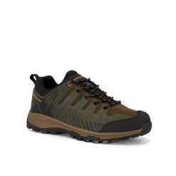 Buty trekkingowe męskie TREZETA Thunder Leather z membraną WP. Zielone buty zimowe męskie Trezeta, bez wzorów, bez obcasa, bez zapięcia. Za 499.90 zł.