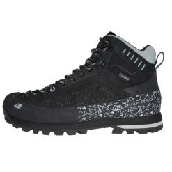 Buty trekkingowe Alpine Pro Greve Vibram. Czarne buty zimowe męskie Alpine Pro, bez wzorów, bez obcasa, bez zapięcia. W wyprzedaży za 399.00 zł.