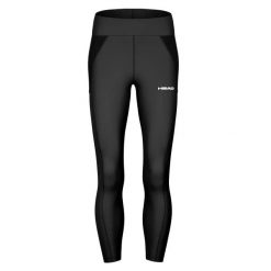 Damskie legginsy Head Tech. Czarne legginsy damskie Head, bez wzorów, z elastanu. Za 306.00 zł.