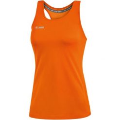 Damski tank top Jako top Run 2.0. Brązowe topy damskie Jako, bez wzorów, sportowe, bez kołnierzyka, bez ramiączek. Za 155.50 zł.