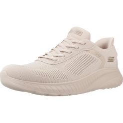 Buty SKECHERS BOBS SQUAD CHAOS Beżowy. Brązowe obuwie sportowe damskie Skechers, bez wzorów, bez zapięcia. Za 317.99 zł.