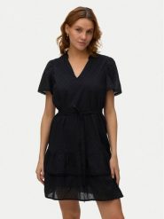 Vero Moda Sukienka koktajlowa Trine 10342726 Czarny Regular Fit. Czarne sukienki damskie Vero Moda, s, bez wzorów, z bawełny, wizytowe, bez kołnierzyka, bez ramiączek. Za 179.99 zł.