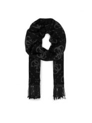 Guess Szalik AW5453 VIS03 Czarny. Czarne rękawiczki damskie Guess, z aplikacjami, z bawełny. Za 199.99 zł.