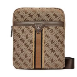 Saszetka Guess. Brązowe saszetki i nerki męskie Guess, z aplikacjami. Za 219.99 zł.