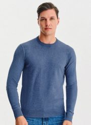 PAKO LORENTE – Niebieski sweter męski. Niebieskie swetry męskie Pako Lorente, na jesień, m, bez wzorów, z nylonu, bez kołnierzyka, bez ramiączek. Za 119.99 zł.