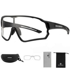 Okulary rowerowe fotochromowe Rockbros 10139. Czarne okulary przeciwsłoneczne damskie ROCKBROS. Za 139.00 zł.
