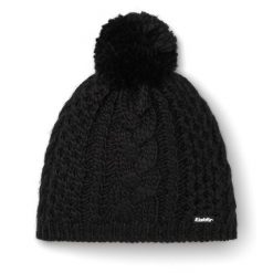 Czapka Eisbar Afra Pompon MÜ. Czarne czapki damskie Eisbar, na zimę, bez wzorów, z materiału, sportowe. Za 151.00 zł.