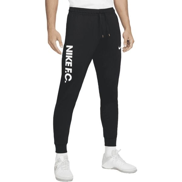 Spodnie Nike FC, Mężczyźni. Czarne spodnie sportowe męskie Nike, m, bez wzorów, z dresówki, na jogę i pilates. Za 285.05 zł.