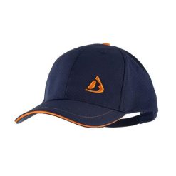 Czapka baseball CAP 2. Niebieskie czapki damskie Bergson, bez wzorów, z materiału, eleganckie. Za 63.00 zł.