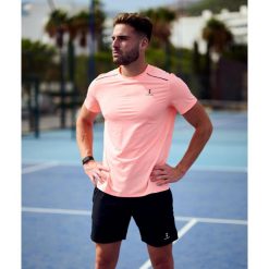 Koszulka sportowa męska Performance. Brązowe koszulki sportowe męskie NORDICDOTS, l, bez wzorów, bez ramiączek, do biegania. Za 230.00 zł.