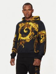 Versace Jeans Couture Bluza 76GAI3HW Czarny Regular Fit. Czarne bluzy męskie Versace Jeans Couture, m, bez wzorów, z bawełny, bez ramiączek, bez kaptura. W wyprzedaży za 1,879.00 zł.