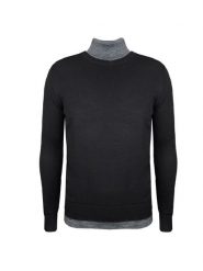 Xagon Man Sweter | A180881J91211 | Mężczyzna | Czarny. Czarne swetry męskie Xagon, m, bez wzorów, z poliesteru, bez kołnierzyka, bez ramiączek. W wyprzedaży za 139.00 zł.