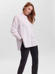Vero Moda Koszula 10264952 Biały Regular Fit. Białe koszule damskie Vero Moda, l, bez wzorów, z bawełny, bez kołnierzyka, bez ramiączek. Za 139.99 zł.