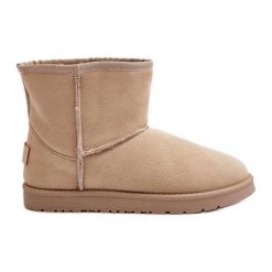 Śniegowce Damskie Cross Jeans MM2R4023C Beżowe beżowy. Brązowe śniegowce damskie z gumy, za kostkę, bez zapięcia. Za 142.48 zł.