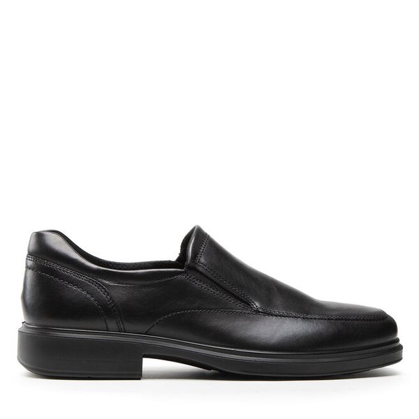 Półbuty ECCO. Czarne buty wizytowe męskie ecco, bez wzorów, bez obcasa, bez zapięcia. Za 729.99 zł.