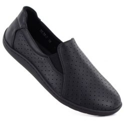 Skórzane półbuty damskie barefoot ażurowe M.Daszyński OL38-2. Półbuty damskie M.Daszyński, w ażurowe wzory, ze skóry, bez obcasa, bez zapięcia. Za 229.99 zł.