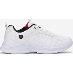 Biało-Czarne Buty Sportowe Thessarpia. Białe buty sportowe męskie Born2be, z aplikacjami, z dresówki, bez zapięcia. Za 109.99 zł.