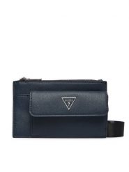 Guess Saszetka HMMISL P6491 Granatowy. Niebieskie saszetki i nerki męskie Guess, ze skóry. Za 284.99 zł.