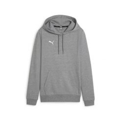 Bluza damska z kapturem Puma TeamGoal. Szare bluzy damskie Puma, bez wzorów, z dresówki, sportowe, bez ramiączek, z kapturem. Za 216.00 zł.