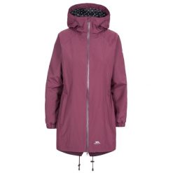 Kurtka Damska Wodoodporna. Czarne kurtki damskie Trespass, l, bez wzorów, z materiału, z kapturem. Za 275.99 zł.