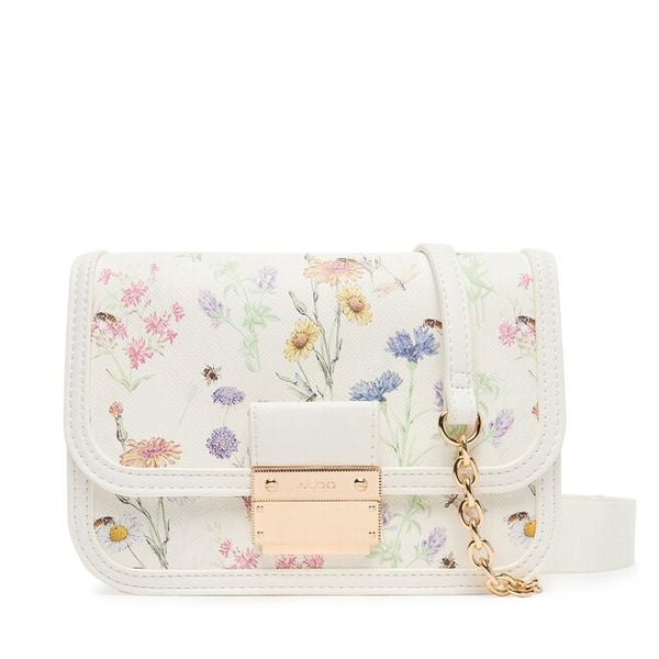 Torebka Aldo. Białe listonoszki damskie Aldo, bez wzorów, bez dodatków. Za 149.99 zł.